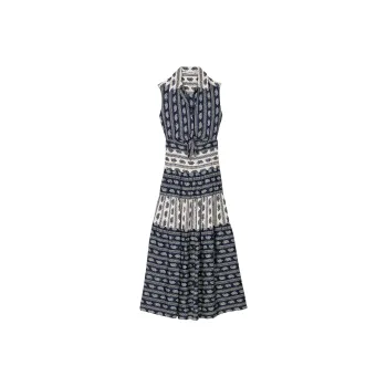 Sandro Paisley Sleeveless Maxi Dress