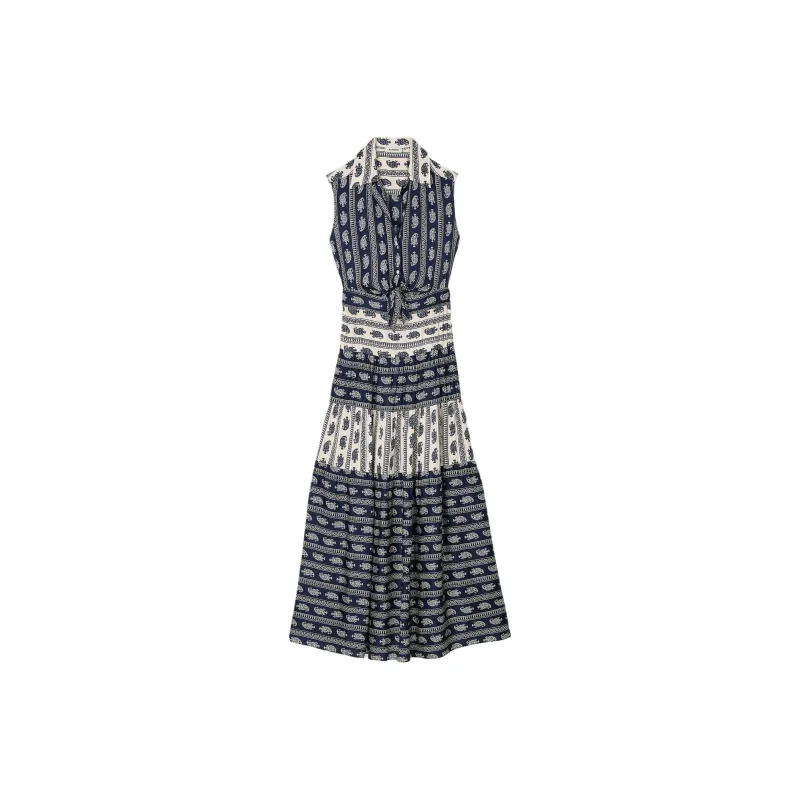 Sandro Paisley Sleeveless Maxi Dress-0