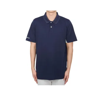 Malbon Golf Polo Shirt Men's Navy Blue