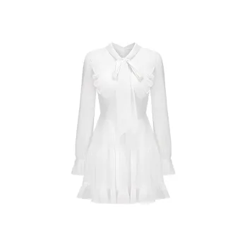 The Temptation Of The Muse Long Sleeved Dresses Women's White