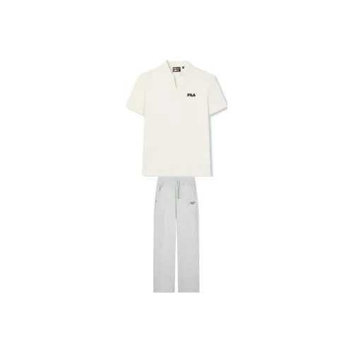 FILA MODERN HERITAGE Casual Suit Women's Oatmeal White/Ivory Heather Gray