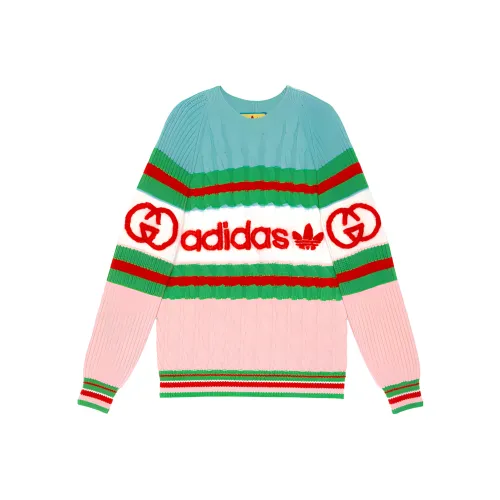 GUCCI GUCCI X ADIDAS Collaboration Cashmere Sweater Women's Multicolor