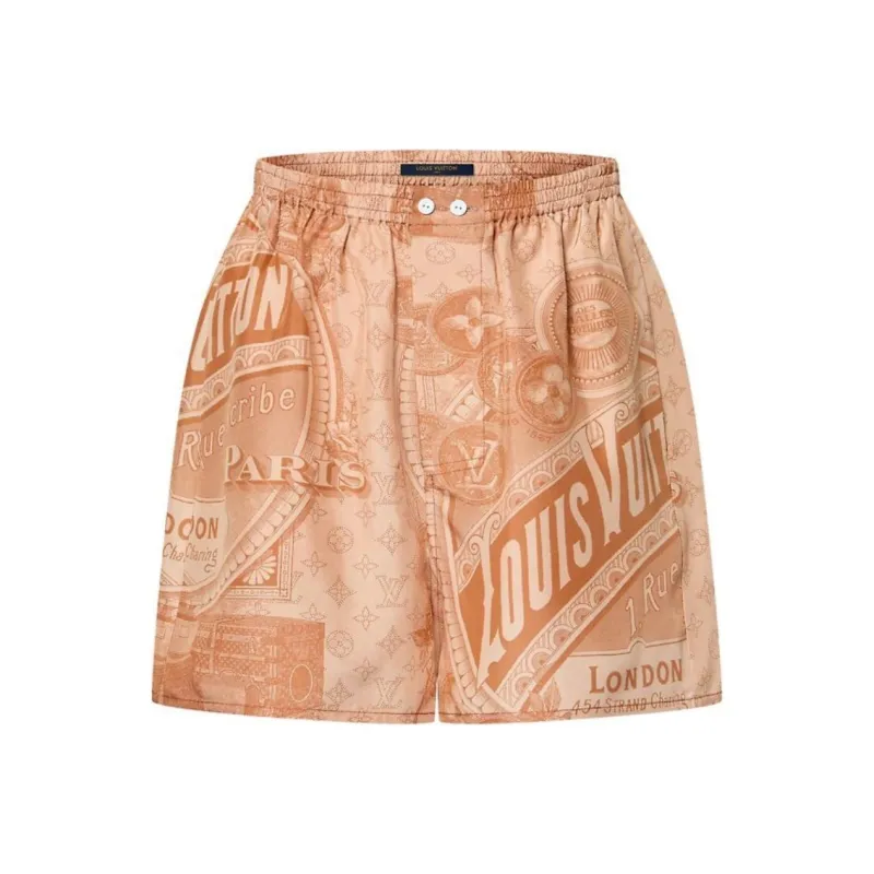 LOUIS VUITTON Vintage Print Boxer Shorts-0