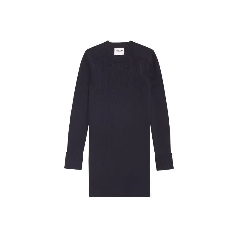 ISABEL MARANT ETOILE Garner Long-Sleeved Knitted Mini Dress-0