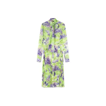 VERSACE SS23 Holiday Long-Sleeved Dresses Women's Green