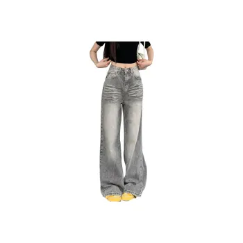 ZNZX Jeans Women's Light Gray Pants