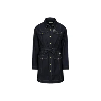 EVISU Long Sleeved Dresses Women's Denim Blue