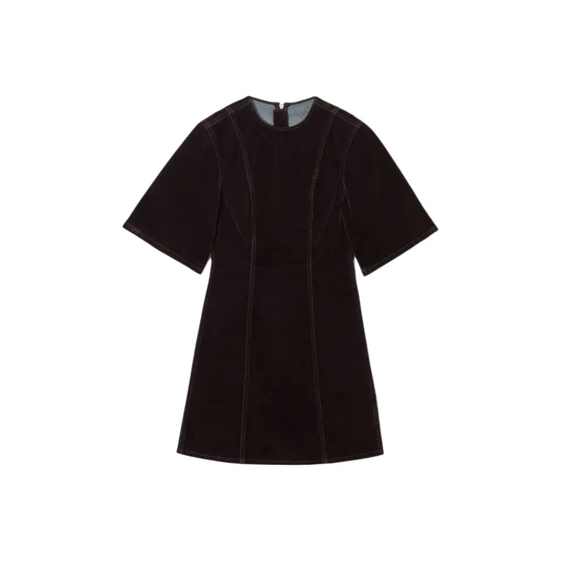 COS Short Sleeved Dresses Women's Dark Brown-0