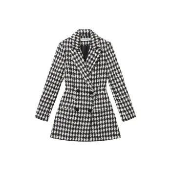 Self-portrait Houndstooth Blazer Dress