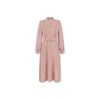 JZ. ANNAKRO Long Sleeved Dresses Women's Heather Red Coffee