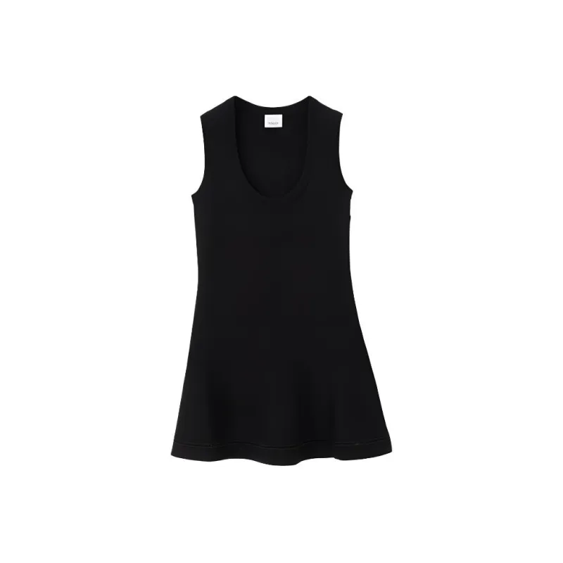 Burberry Sleeveless Dresses Women's Black-0
