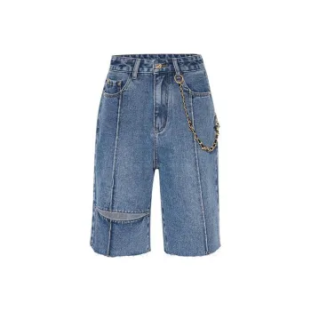 MEIYANG Jeans Women's Blue