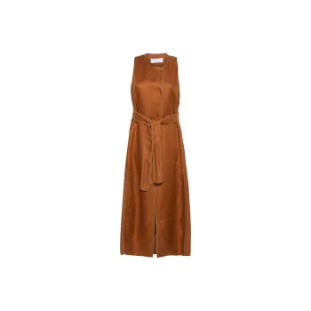 MaxMara Crewneck Belted Jacket