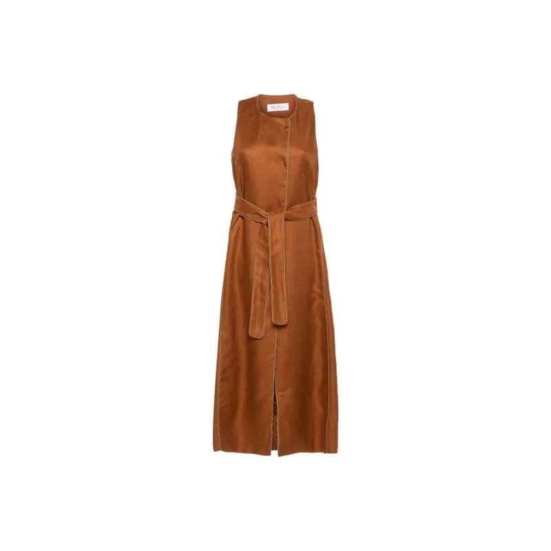 MaxMara Crewneck Belted Jacket-0