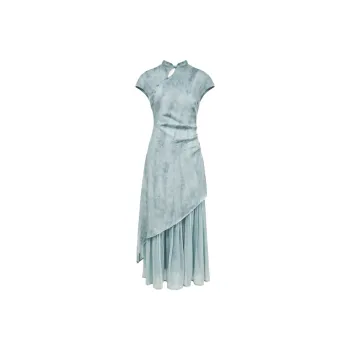 SKYA Short Sleeved Dress Women's Turquoise