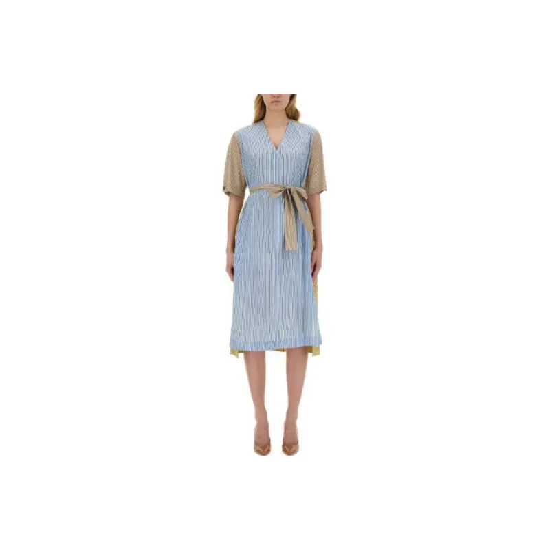 Paul Smith Short Sleeved Dress Women's Blue-0