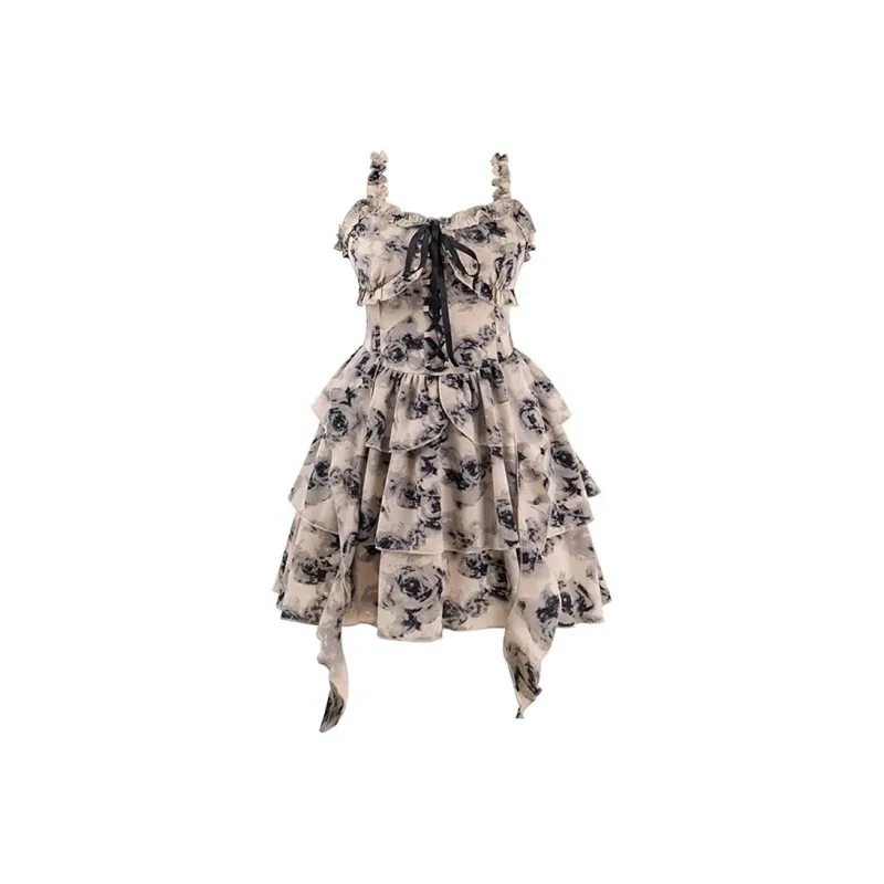 JOSR Slip Dresses Women's Ink Wash-0