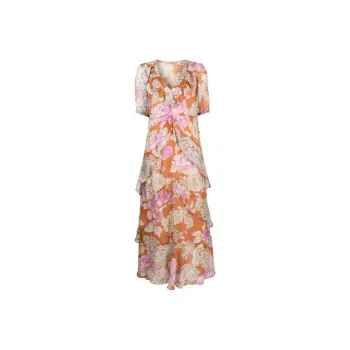 Twinset Floral print Ruffled Maxi Dress