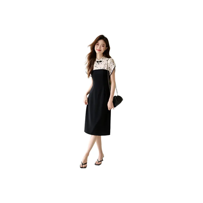 Mo Han Yi Mei Short Sleeved Dresses Women's-0