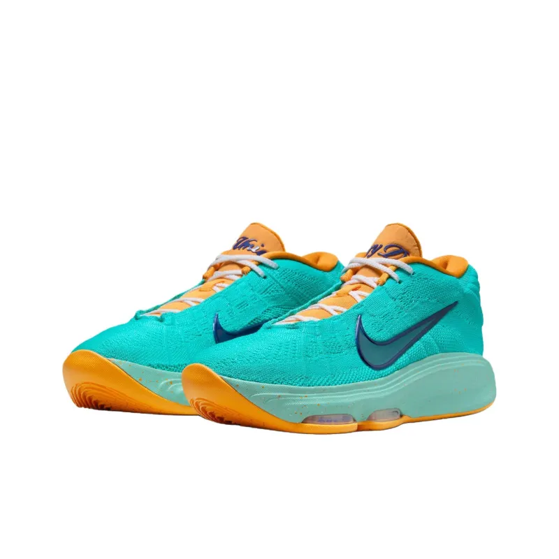 Nike GT Hustle 3 Anti Slip Wear Resistant Mid Top Basketball Shoes Men's Blue-2