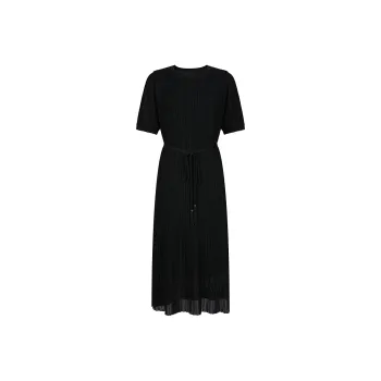 JZ. ANNAKRO Short Sleeved Dress Women's Plain Black