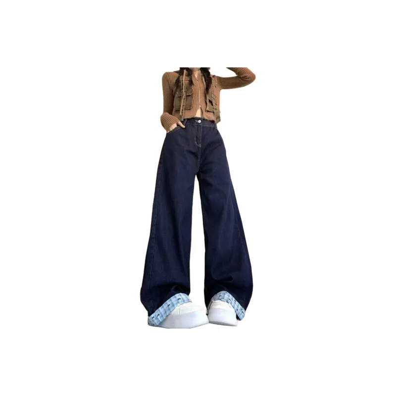 Concubine Zhu Jeans Women's Dark Blue-0