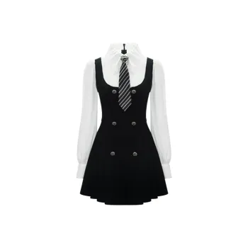 Ladiesfirst Long-Sleeved Dresses Women's Black/White