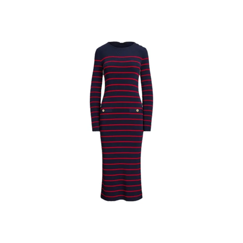 Polo Ralph Lauren Long Sleeved Dresses Women's Red-0