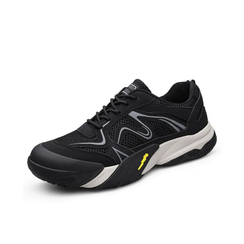 Wen Nai Wear resistant, Lightweight, Breathable, And Non slip. Low Top Casual Shoes Men's Black-1