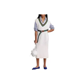 Polo Ralph Lauren Short Sleeved Dresses Women's White