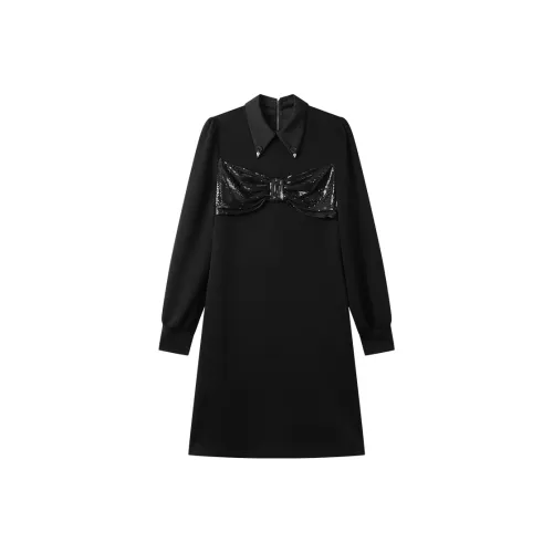 LOUISY AO Long-Sleeved Dresses Women's Black