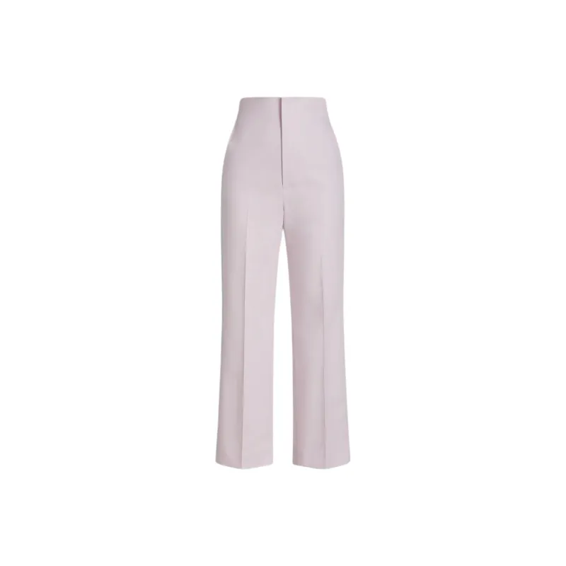 SCANLAN THEODORE Double Cotton Crop Trouser Suit Trouser Women's Tinted Pink/Light Pink-0