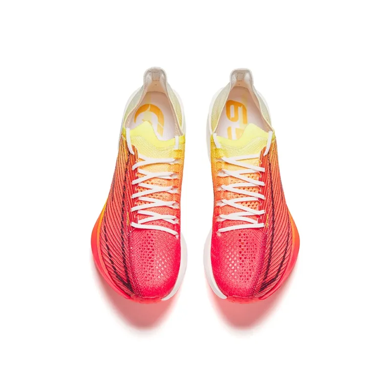 Anta C202 G9 Anti Slip Wear Resistant Low Top Casual Running Shoes Men's Red Yellow White-2