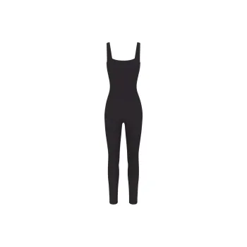 SKIMS FITS EVERYBODY SQUARE NECK LOW BACK CATSUIT Jumpsuit Women's ONYX/Onyx