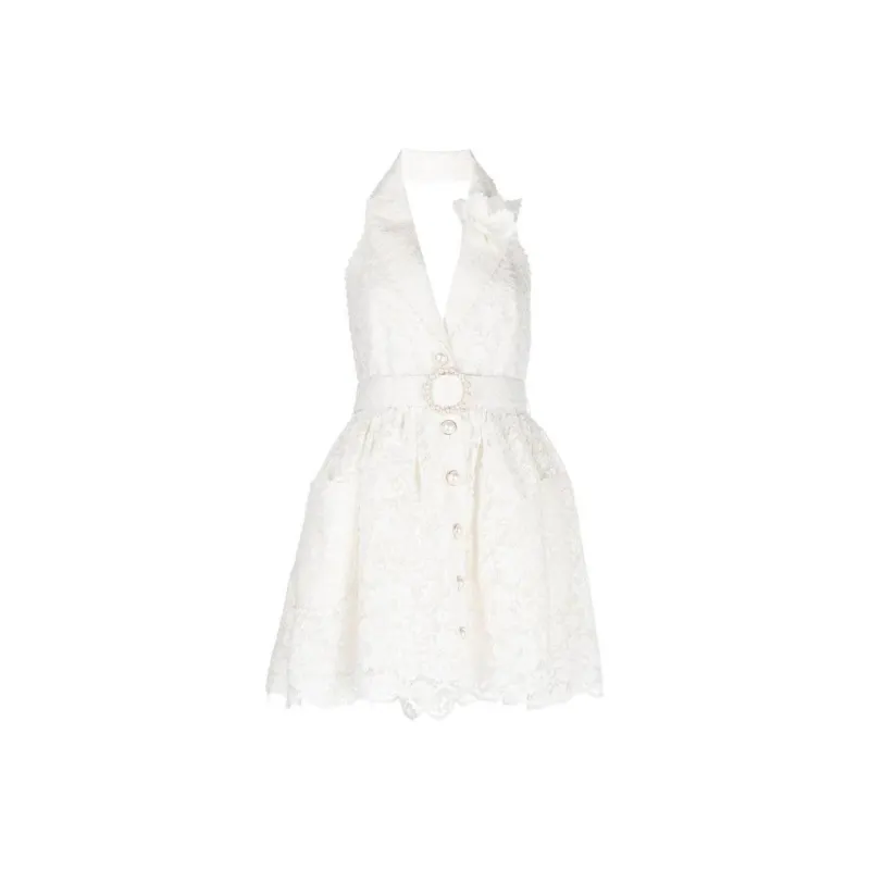 Zimmermann Sleeveless Dresses Women's White-0