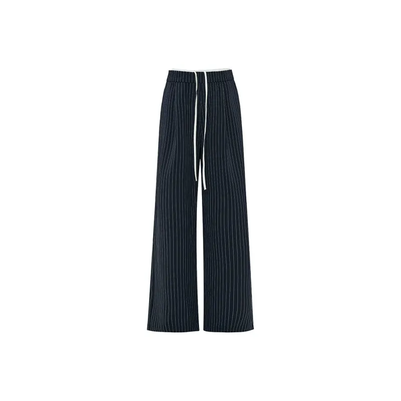 Kazakhstan Casual Pants Women's Dark Blue-6