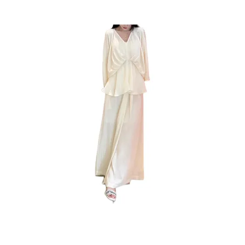 Wbwq Casual Suit Women's Apricot