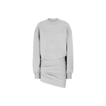 The Attico Logo Detailed Sweatshirt Dress