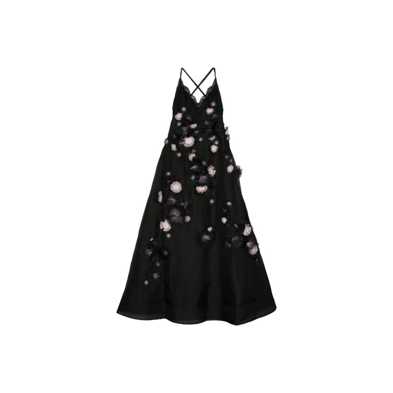 Zimmermann SS24 Slip Dresses Women's Black-0