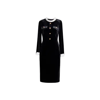ROEYSHOUSE Long Sleeved Dresses Women's Black