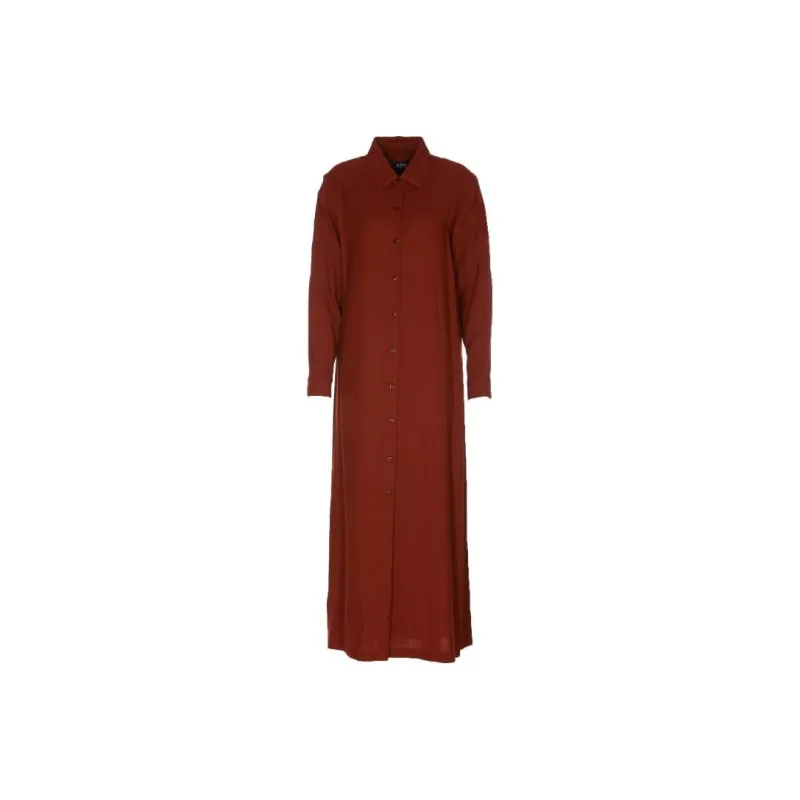A.P.C Gwyneth Belted Shirtdress-0