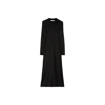 PALM ANGELS Monogram jacquard Open back Midi Dress