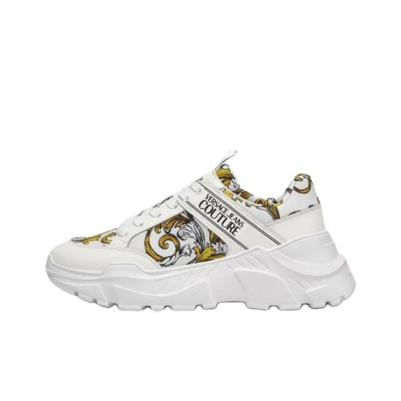 VERSACE JEANS COUTURE Low Top Casual Shoes Men's White-0