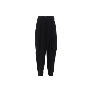 Yohji Yamamoto Y's SS25 Cargo Pants Women's Black