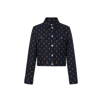 HERMES Denim Jacket Women's Blue