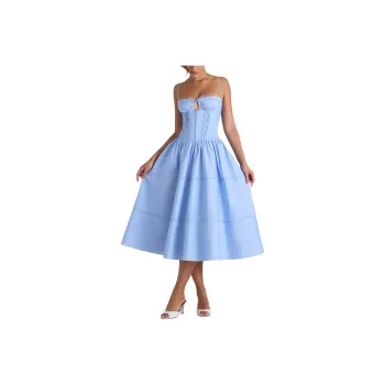 OH POLLY ESMERALDA Slip Dresses Women's SKY BLUE/Sky Blue