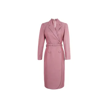 MISSSHINE Long Sleeved Dresses Women's Pink