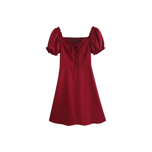 MM Short Sleeved Dress Women's Red