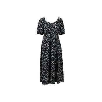 THE SEA LIFE Short Sleeved Dress Women's Black Mage