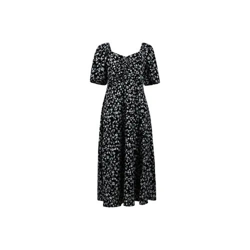 THE SEA LIFE Short Sleeved Dress Women's Black Mage